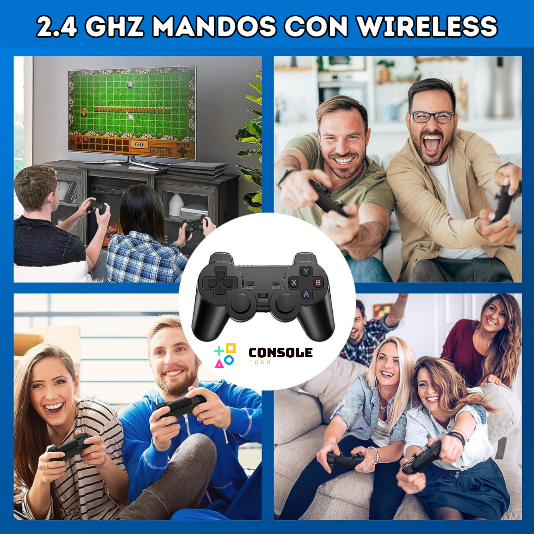 Consola Game Stick (+10.000 Juegos Incluidos)